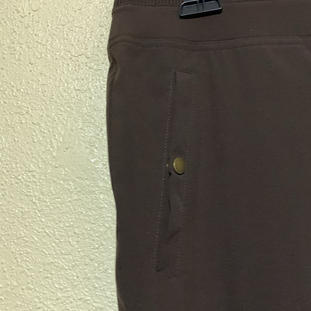 Zenergy Pants Size 2 L Brown Light Weight Pockets Pull On Pockets Polyester - Picture 5 of 14